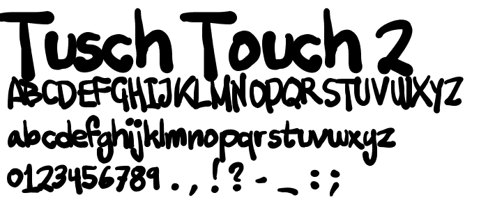 Tusch Touch 2 font